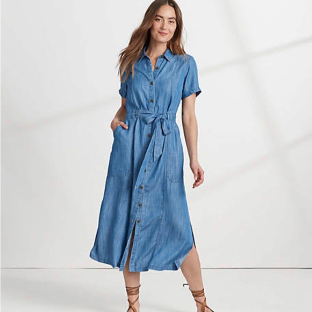 Levi's Blue Button-Up Dress